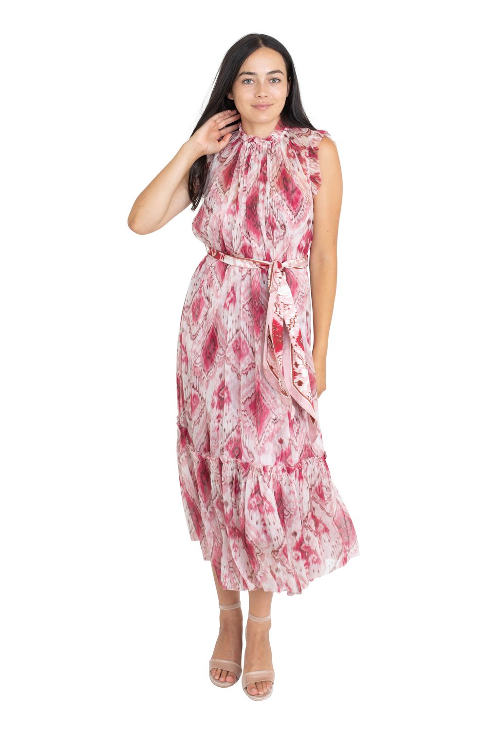 Wavelength Tank Frilled Midi Dress