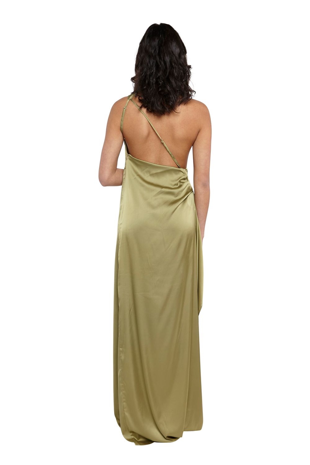 Topshop olive cheap slip dress