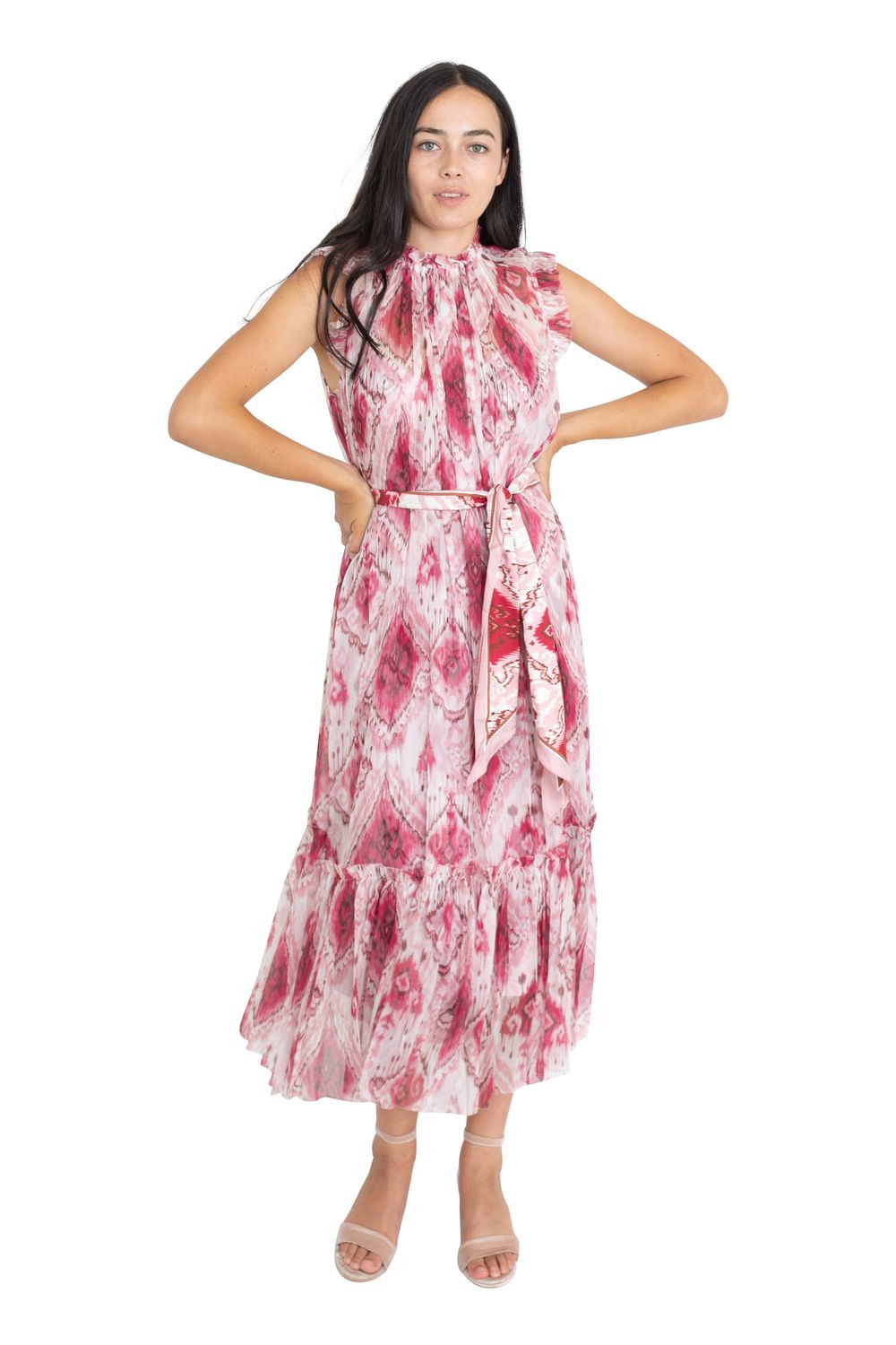 Wavelength Tank Frilled Midi Dress