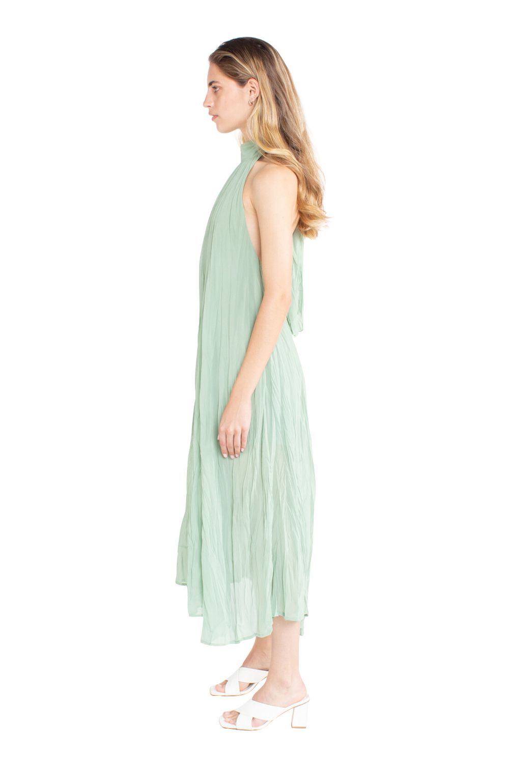 Cascade Crush Gown Green