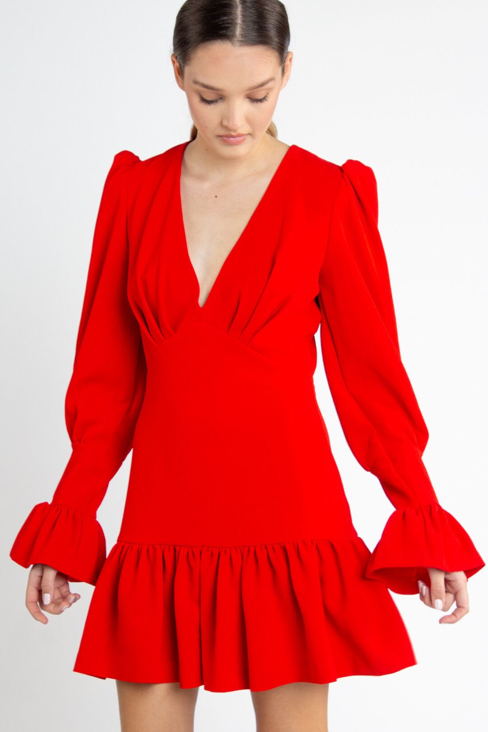 Anna V Tulip Sleeve Dress