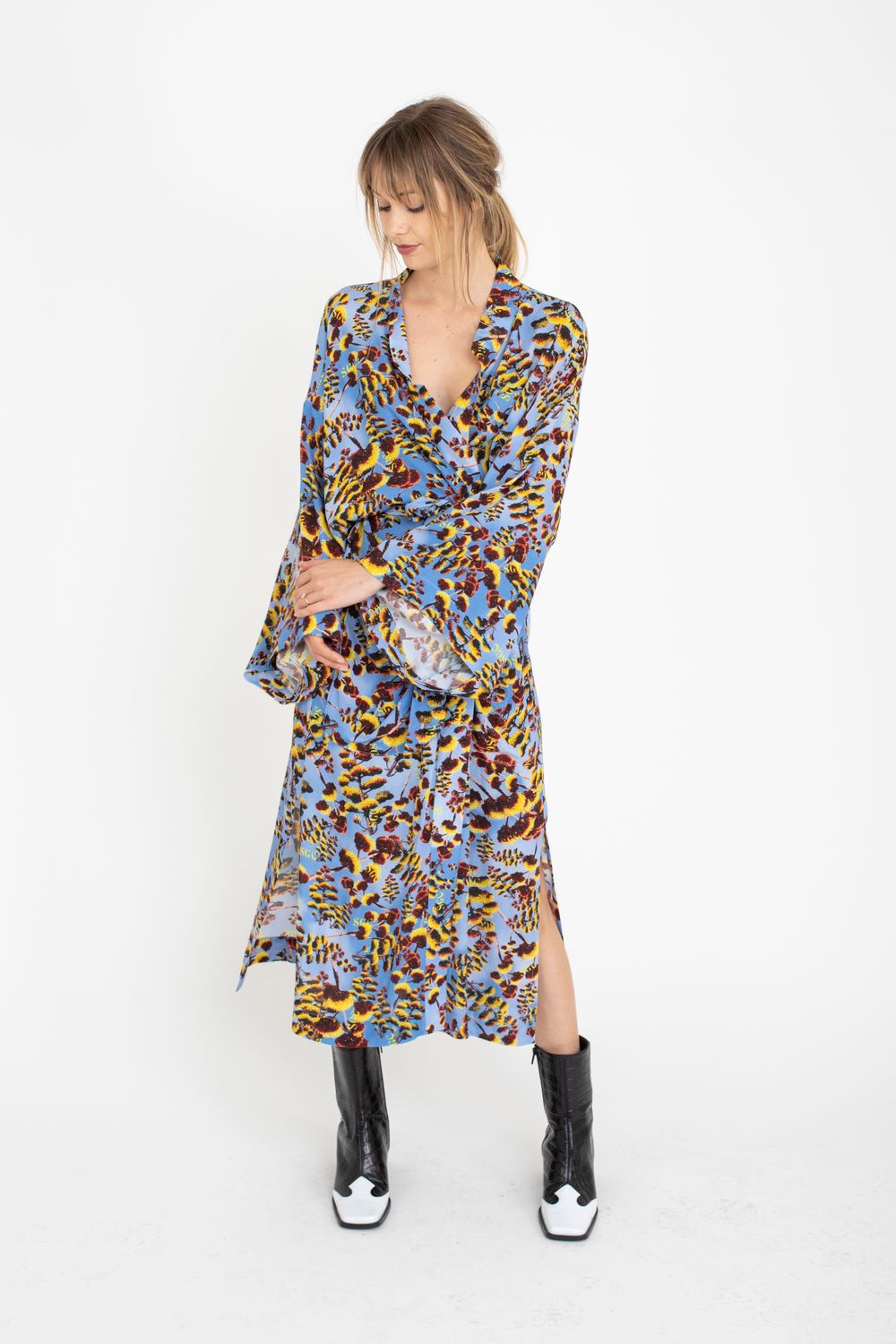 Floral Wrap Dress