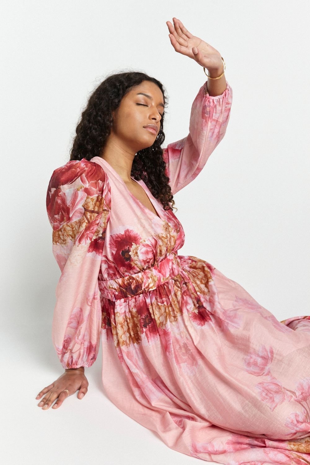 sheike pink floral dress Poppy Mini Dress Floral | Linen Mini