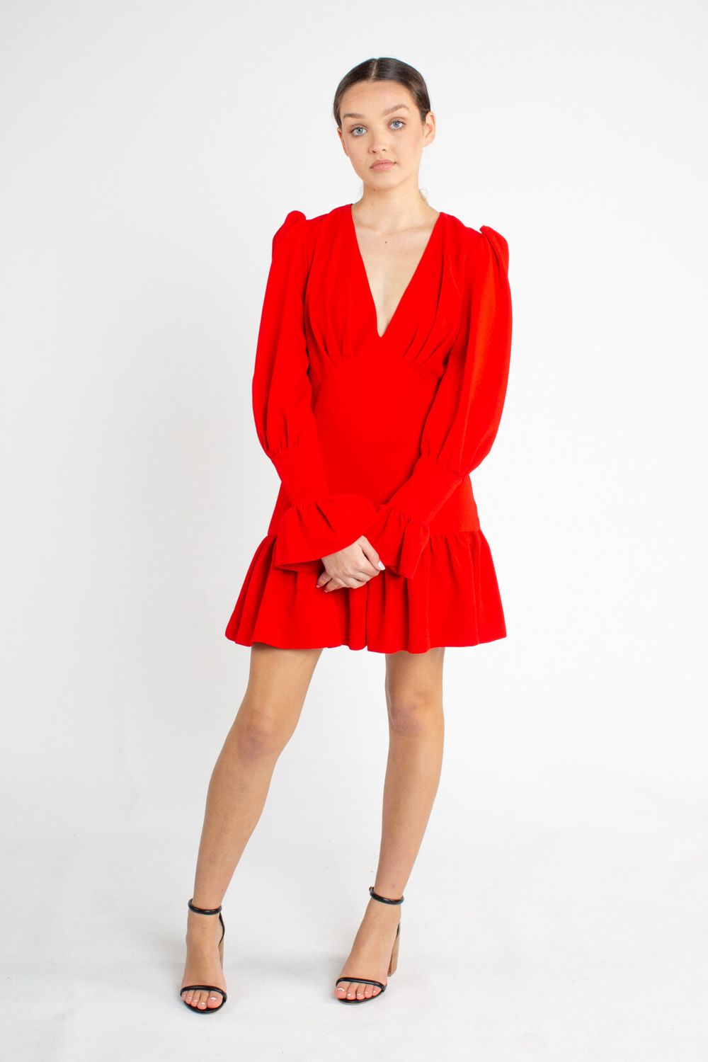 Anna V Tulip Sleeve Dress