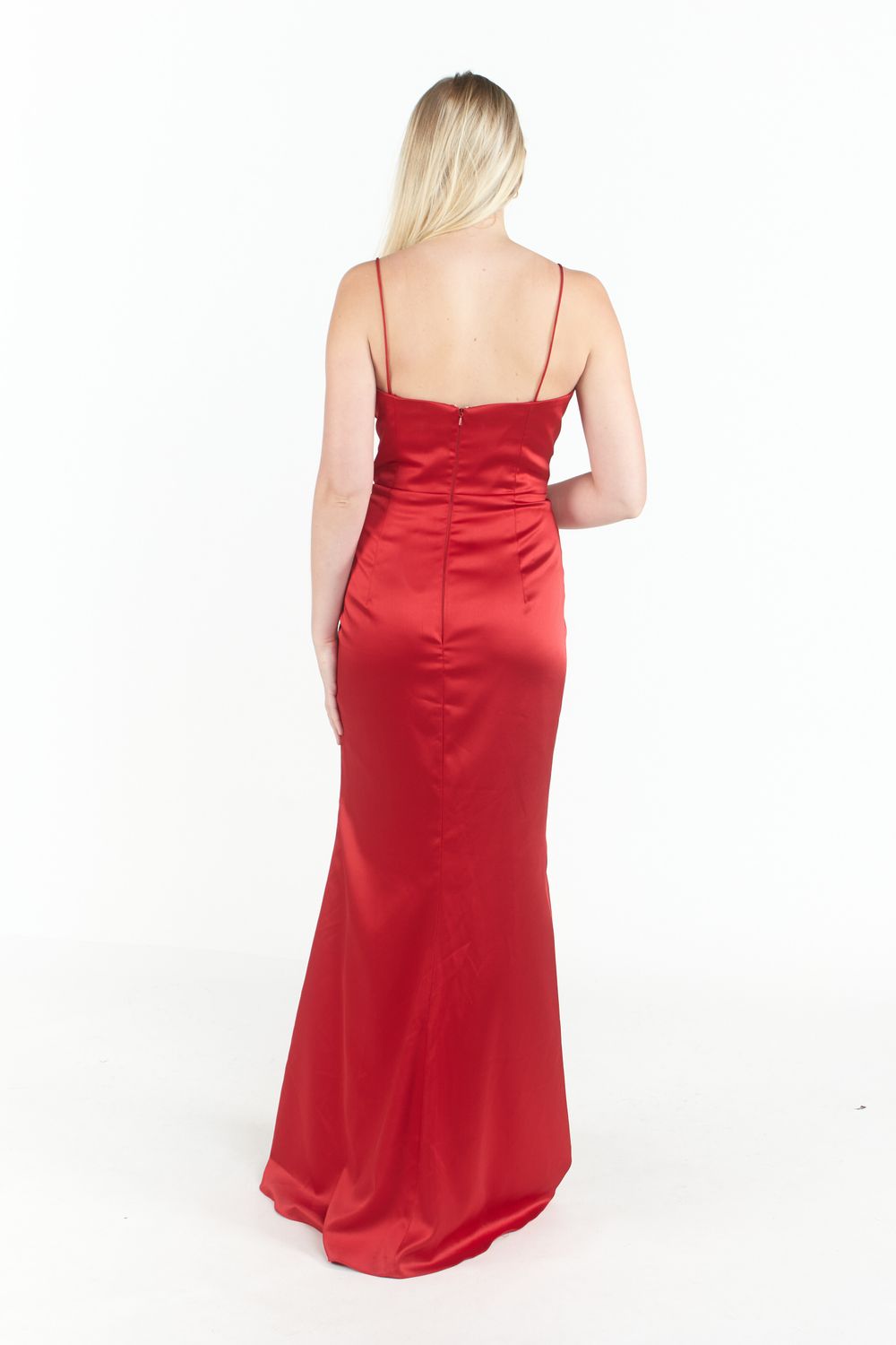 Claudia Drape Satin Gown