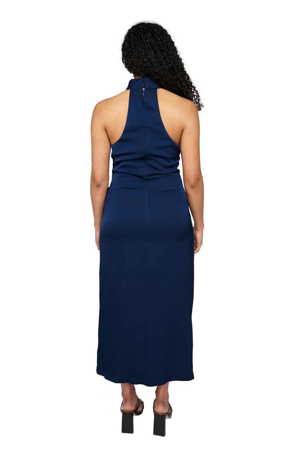 Midnight Hour Halter Dress