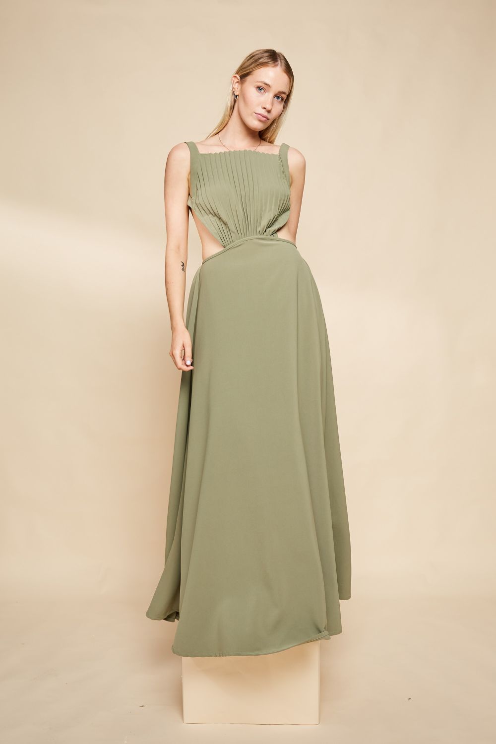 Women's Caldaia Velvet And Satin Maxi Dress by Max Mara Studio | Coltorti  Boutique