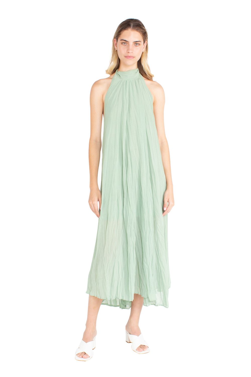 Cascade Crush Gown Green