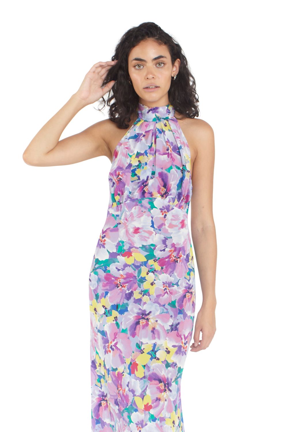 Gigi Silk Halter Dress