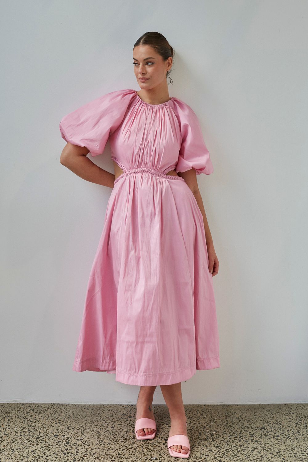 Roksanda Puff Sleeve Midi Dress - District 5 Boutique