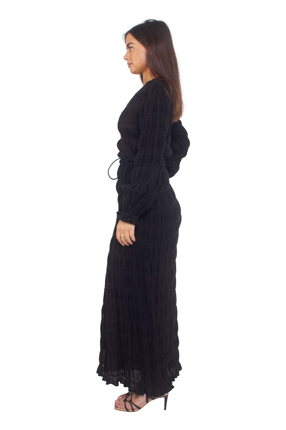 Mirella Long Sleeve Wrap Dress