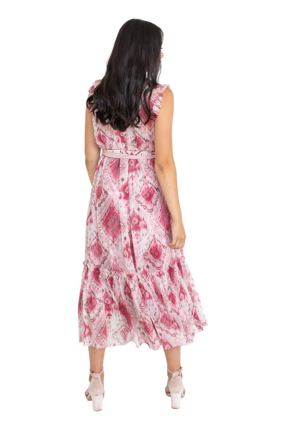 Wavelength Tank Frilled Midi Dress