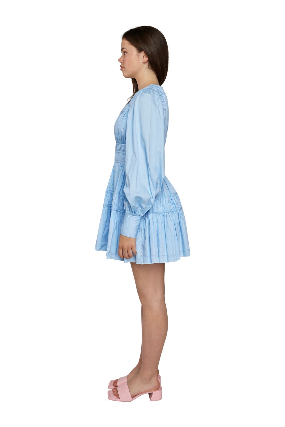 Fallingwater Gathered Mini Dress