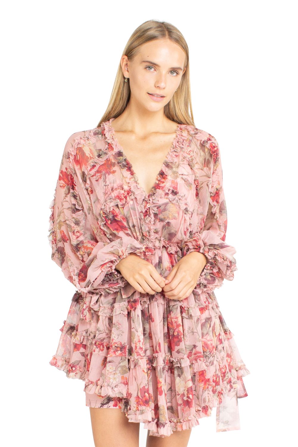 Cassia Frill Billow Dress