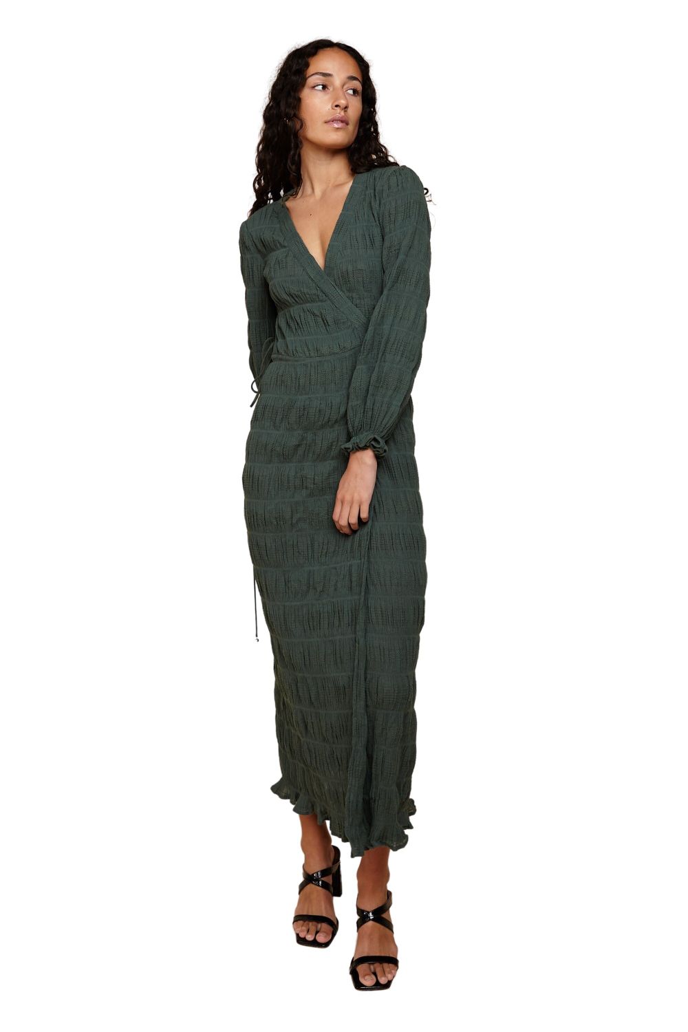 Mirella Long Sleeve Wrap Dress