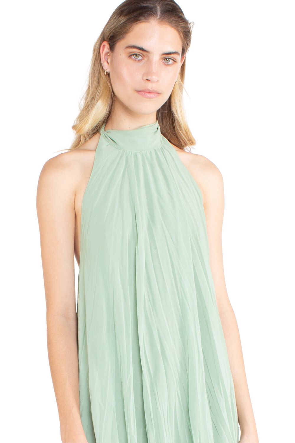 Cascade Crush Gown Green