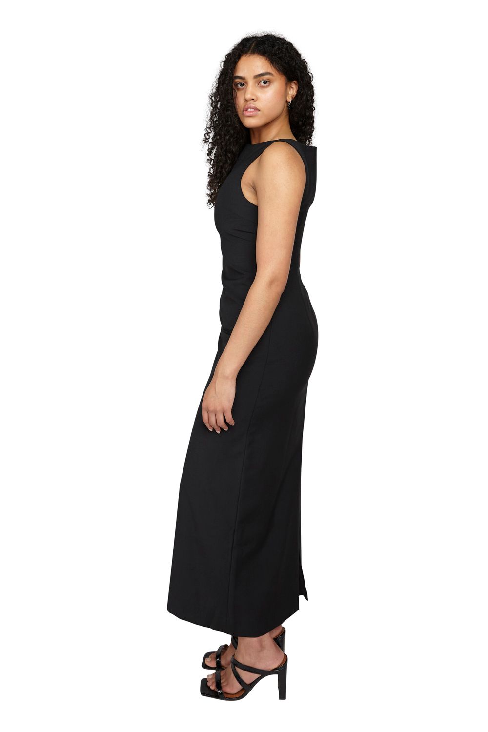 Maxi tuxedo dress best sale