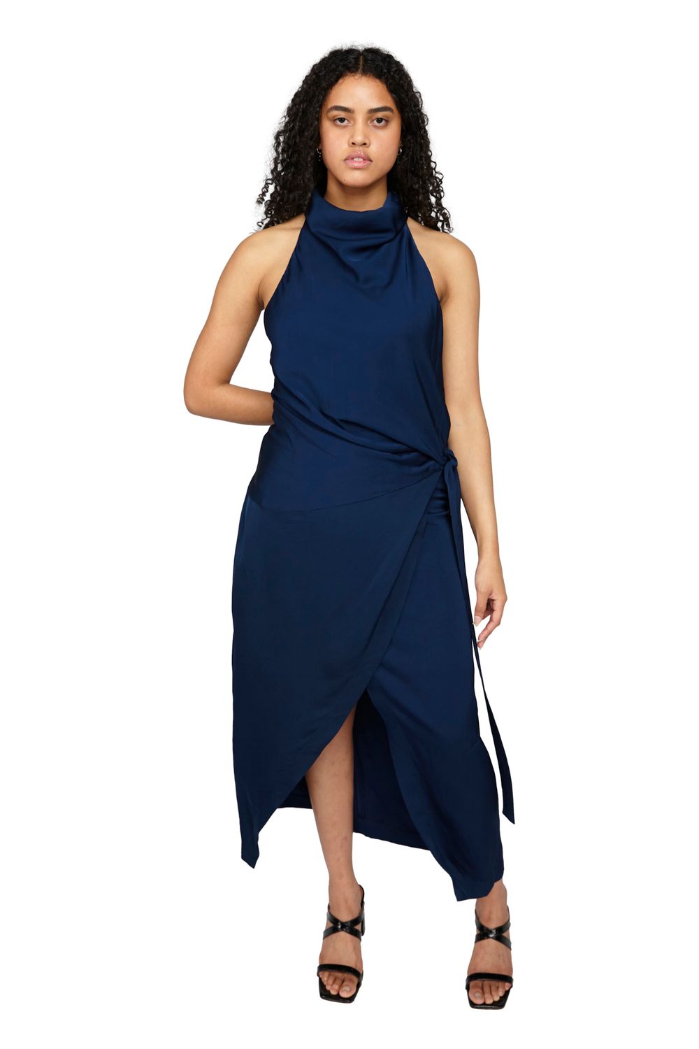 Midnight Hour Halter Dress