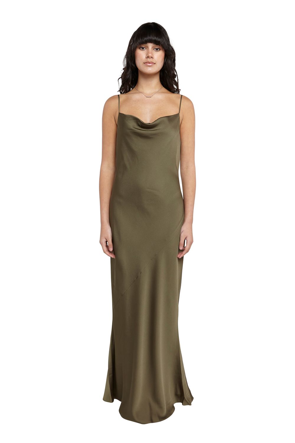 Luxe Bias Cowl Slip Dress