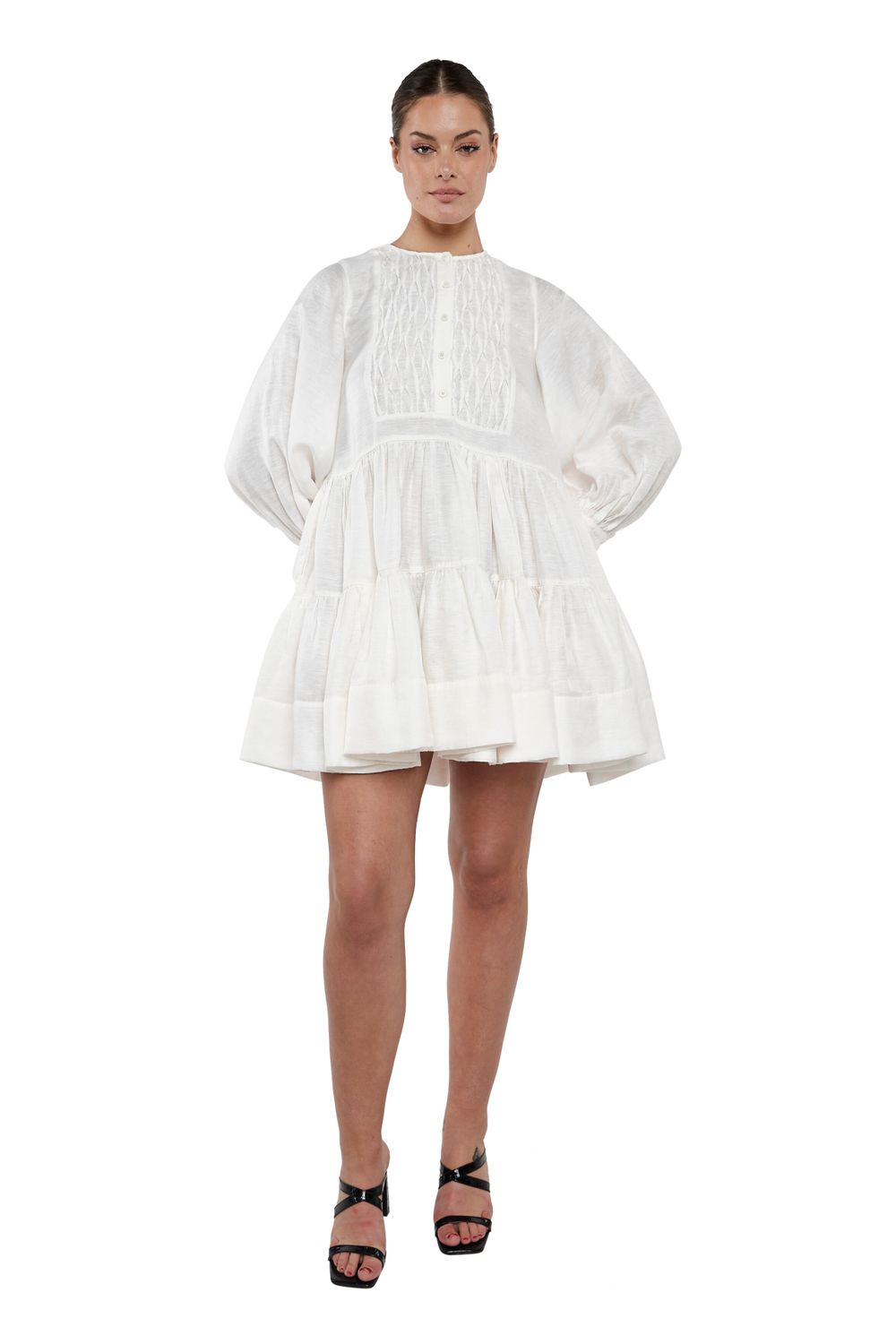 Margaux Tuxedo Shirt Dress